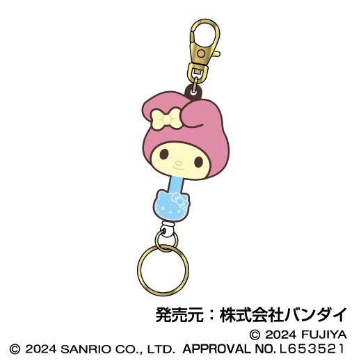 『サンリオキャラクターズチョコレート』ラバーキーリール 02 マイメロディ